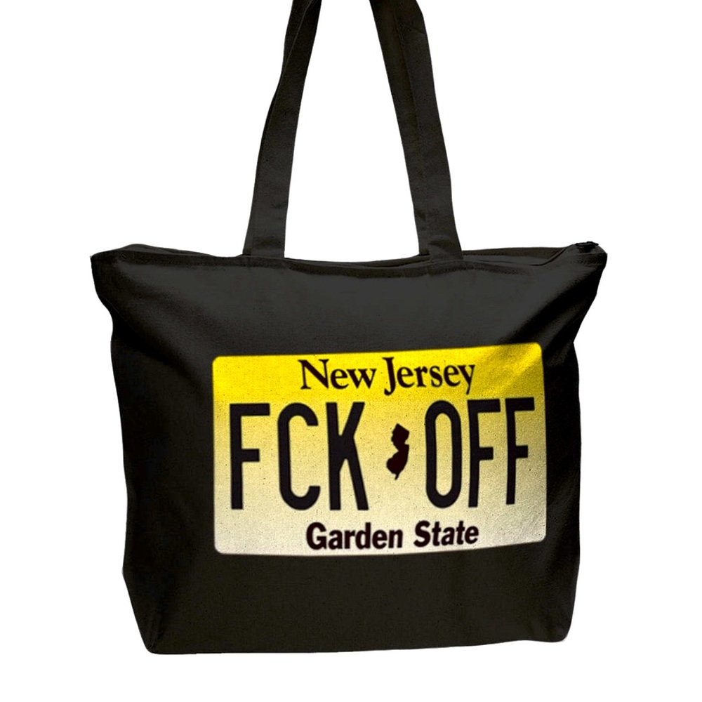 JERSEY GIRL LICENSE PLATE BAG